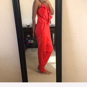 macy's red jumpsuits